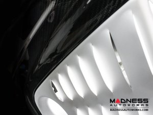 Alfa Romeo 4C Carbon Fiber Engine Cover - w/ Red Alfa Romeo Lettering